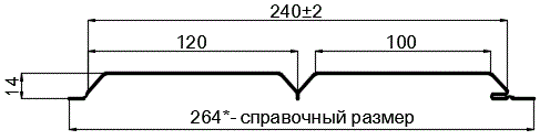 Фото: Сайдинг Lбрус-15х240 (ПЭ-01-RR32-0.45) в Лобне