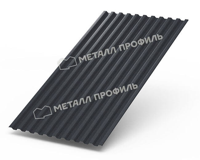 Фото: Профнастил С21 х 1000 - B (Steelmatt-20-7024-0.4±0.08мм) в Лобне