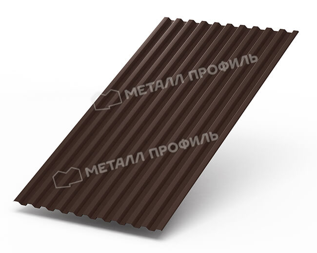 Профнастил С21 х 1000 - B (Steelmatt-20-8017-0.4±0.08мм) в Лобне