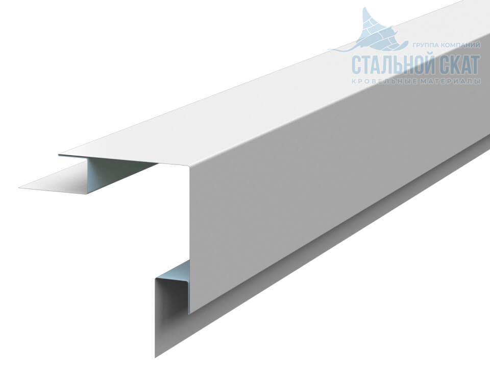 Планка угла наружного сложного 75х75х3000 (ПЭ-01-9010-0.45) в Лобне