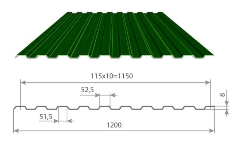 Профнастил С8 х 1150 - A (ECOSTEEL-01-Песчаник-0.5) в Лобне