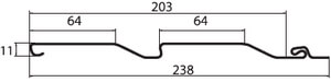 Сайдинг Корабельная доска Grand Line Standart слоновая кость (3,0м) в Лобне