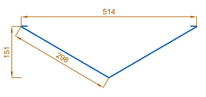 Планка ендовы нижняя 298х298х2000 (VALORI-20-Brown-0.5) в Лобне