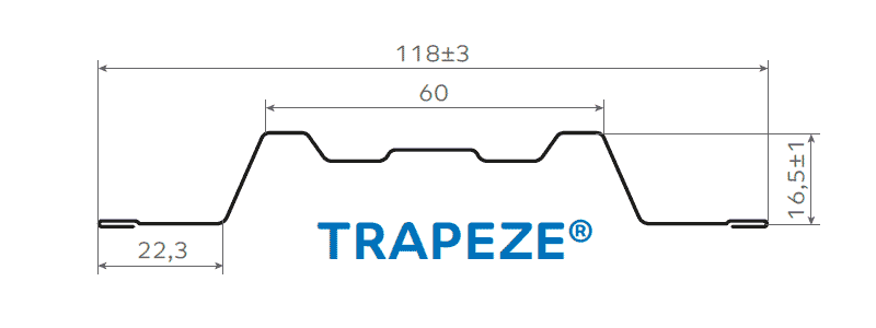 Штакетник металлический МП TRAPEZE-O 16,5х118 Двусторонний (VikingMP Д-01-7024 | 7024-0.45). в Лобне
