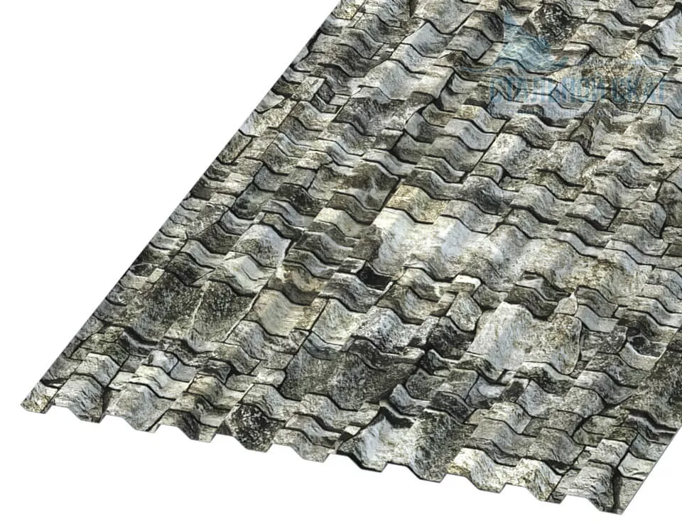 Фото: Профнастил С21 х 1000 - B (ECOSTEEL-01-Белый камень-0.5) в Лобне