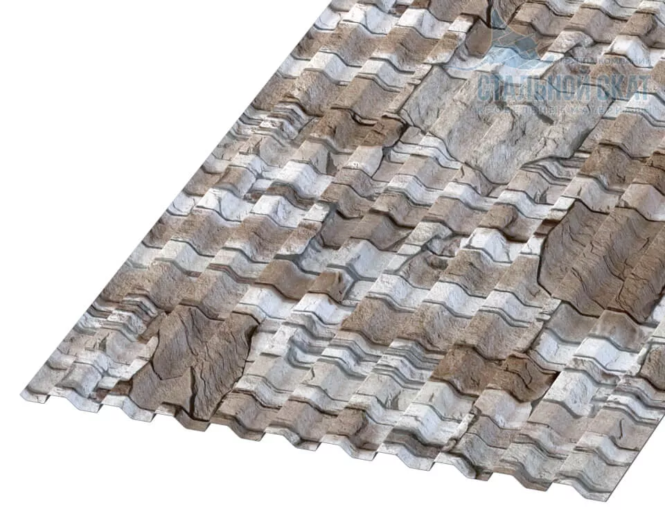 Фото: Профнастил С21 х 1000 - B (ECOSTEEL-01-Песчаник-0.5) в Лобне