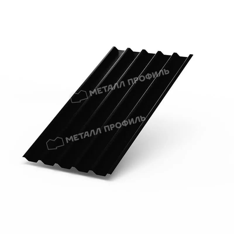 Фото: Профнастил С44 х 1000 - B (PURMAN-20-9005-0.5) в Лобне