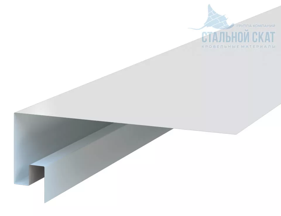 Фото: Планка откоса сложная 3D 245х75х3000 NormanMP (ПЭ-01-9003-0.5) в Лобне