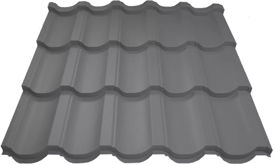 Металлочерепица МП Трамонтана-XL (VALORI-20-Grey-0.5) в Лобне