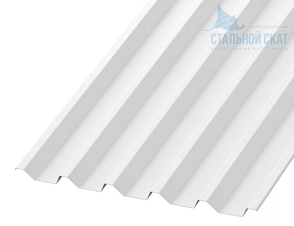 Фото: Профнастил С44 х 1000 - A (PURMAN-20-9010-0.5) в Лобне