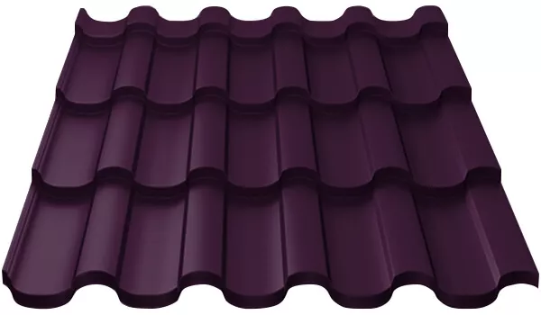 Металлочерепица МП Монтекристо-ML (VALORI-20-Violet-0.5) в Лобне