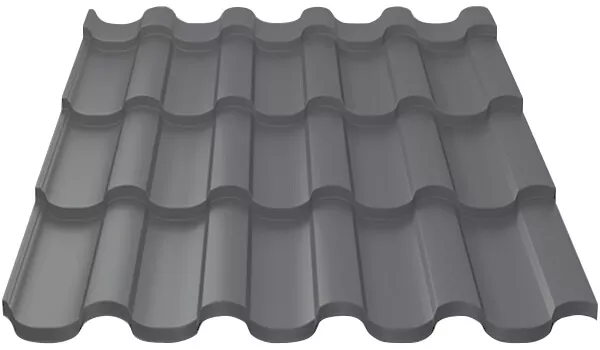 Металлочерепица МП Монтекристо-S (VALORI-20-Grey-0.5) в Лобне