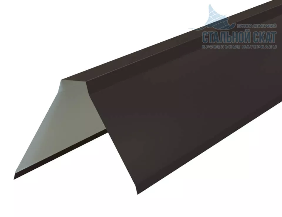 Фото: Планка конька плоского 155х155х2000 (PURETAN-20-RR32-0.5) в 