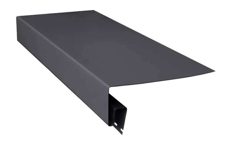 Фото: Планка приоконная широкая 7/8'' Grand Line Decor Premium Acryl графит (3,0м) в Лобне