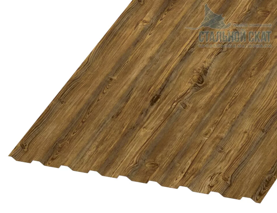 Профнастил МП20 х 1100 - B (ECOSTEEL_T-01-ЗолотойДуб-0.5) в Лобне