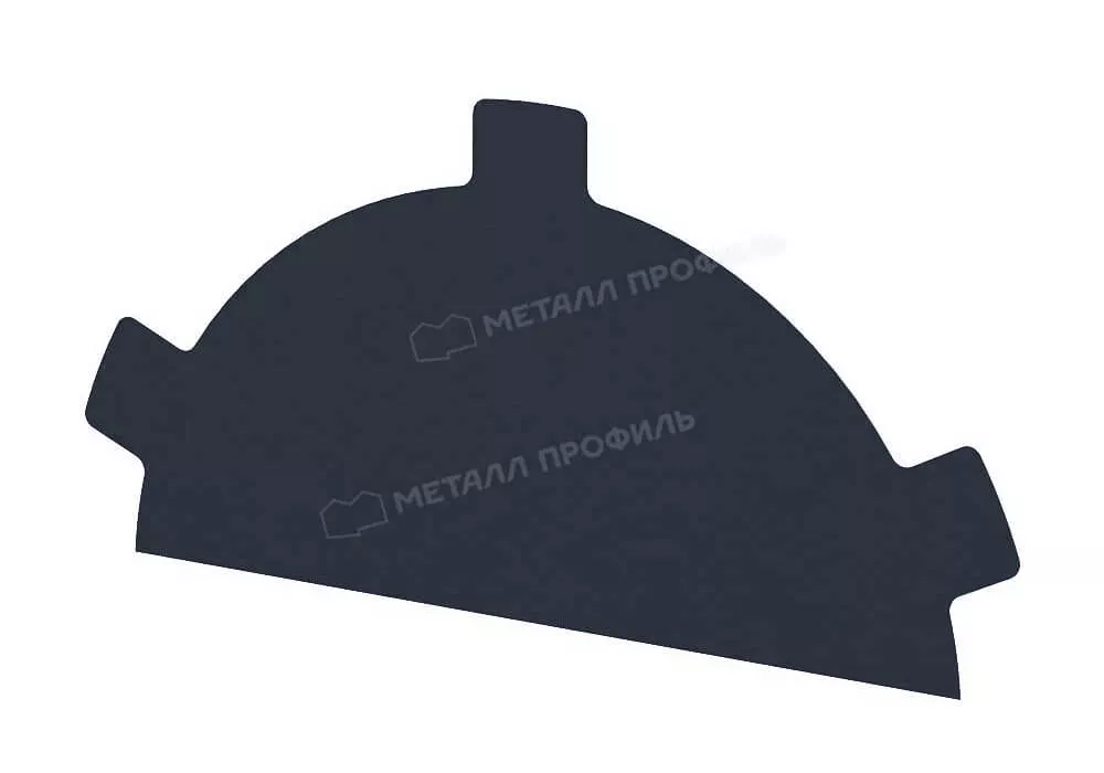 Заглушка конька круглого простая (VikingMP-01-7016-0.45) в Лобне