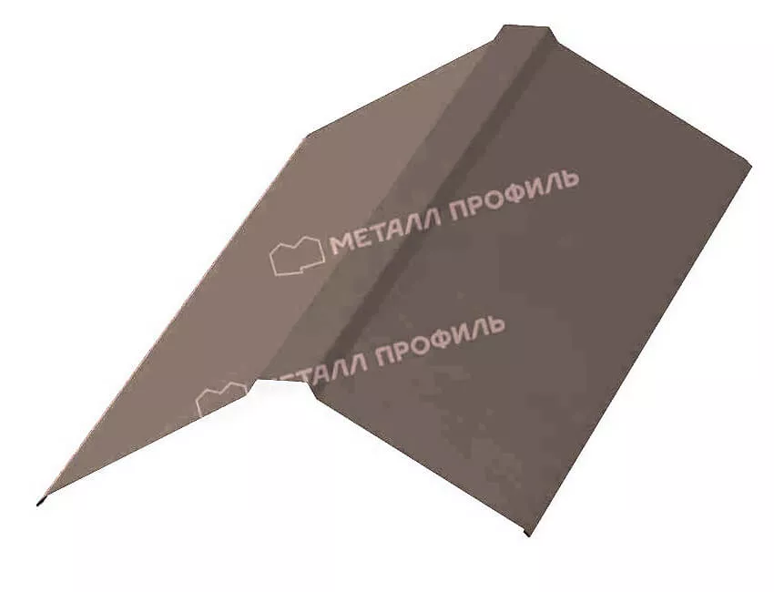 Планка конька плоского 190х190х2000 (VALORI-20-OxiBеige-0.5) в Лобне