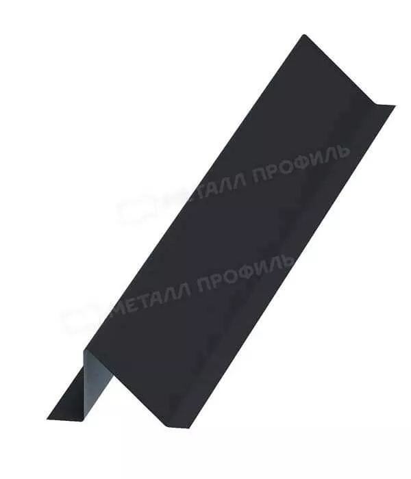Планка снегозадержателя 95х65х2000 (VALORI-20-DarkGrey-0.5) в Лобне