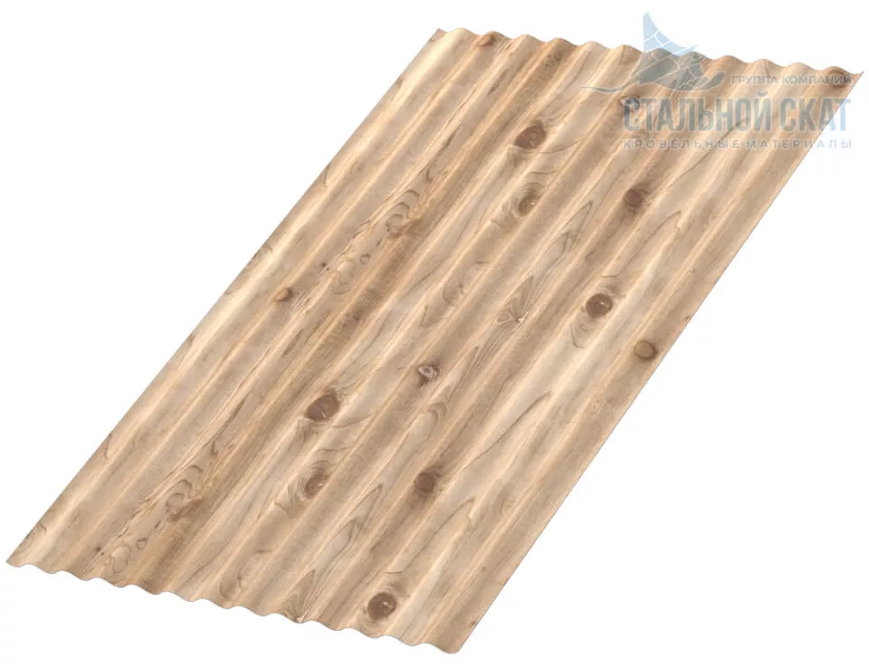 Фото: Профнастил МП18 х 1100 - B (ECOSTEEL_T-12-Орех-0.45) в Лобне