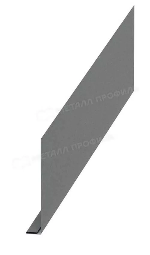 Планка карнизного свеса 250х50х3000 (ПЭ-01-9006-0.45) в Лобне