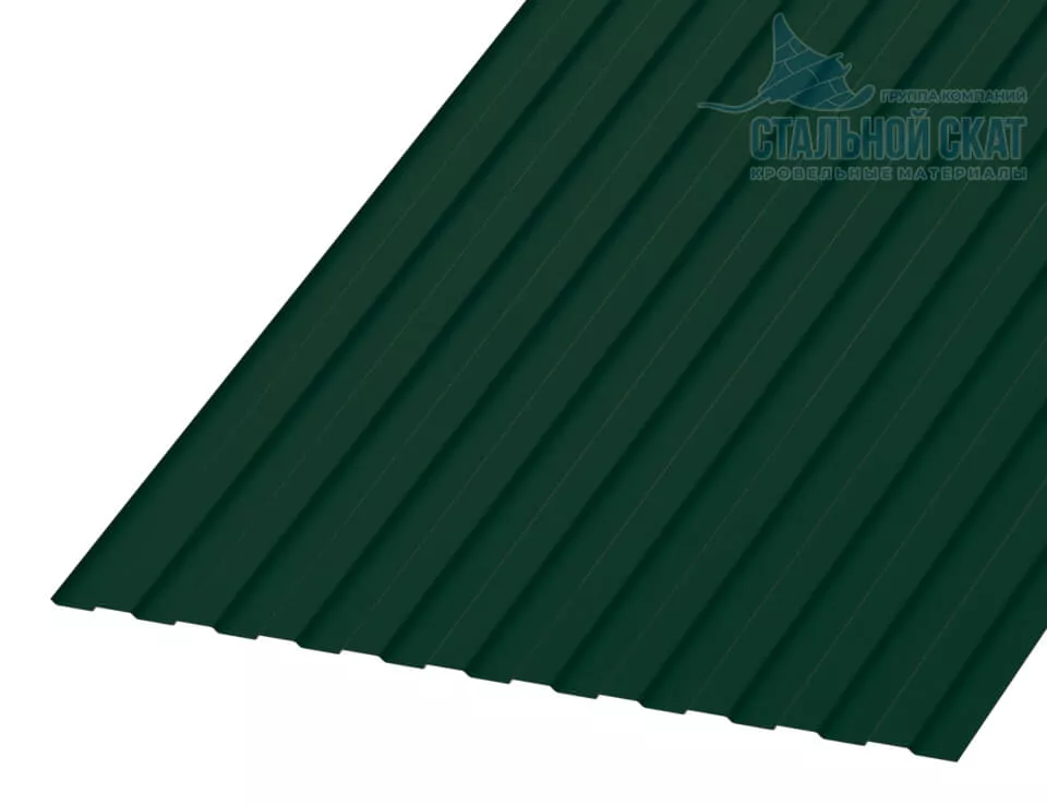 Фото: Профнастил С8 х 1150 NormanMP - B (ПЭ-01-6005-0.5) в Лобне