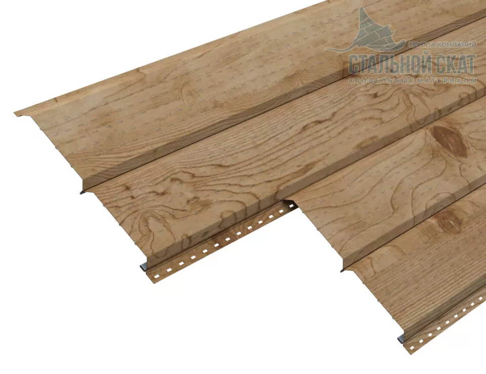 Фото: Софит Lбрус-15х240 (ECOSTEEL_T-01-Сосна-0.5) в Лобне