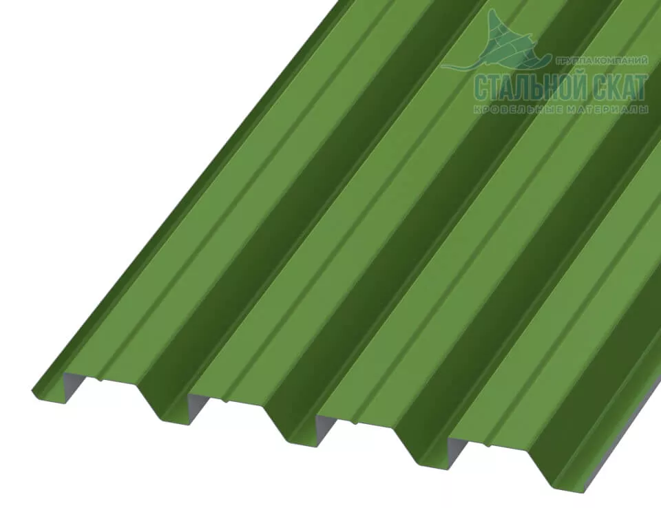 Фото: Профнастил Н60 х 845 - B NormanMP (ПЭ-01-6018-0.5) в Лобне