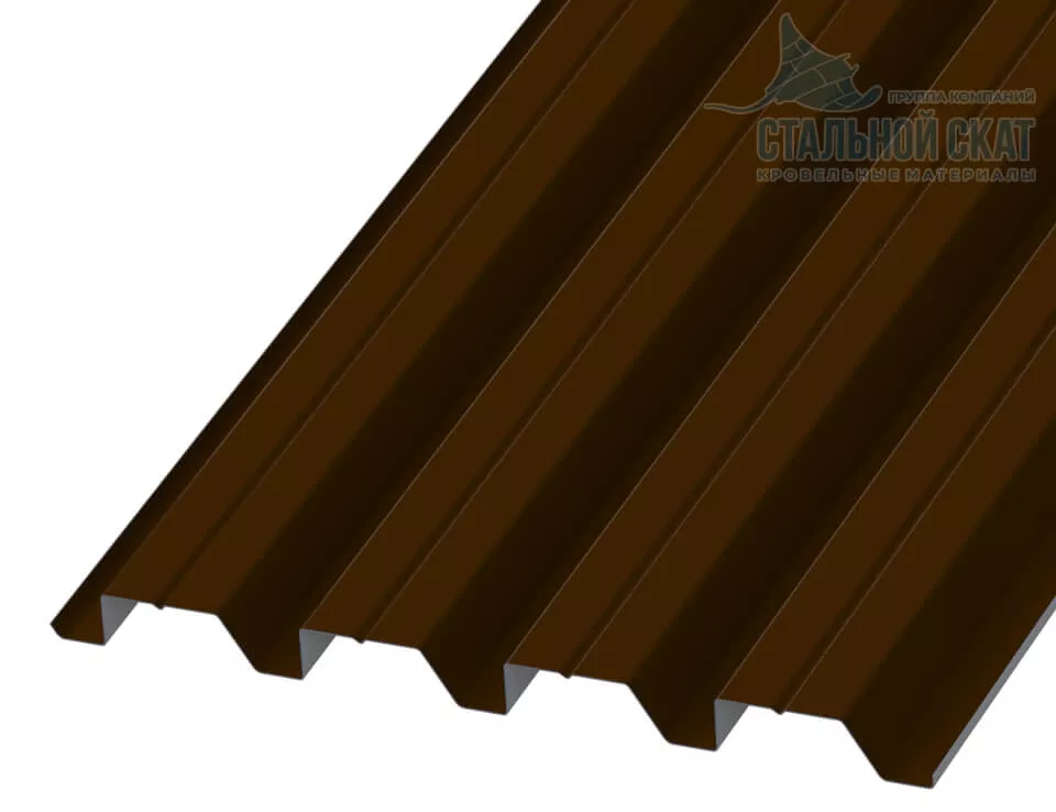 Фото: Профнастил Н60 х 845 - B NormanMP (ПЭ-01-8017-0.5) в Лобне