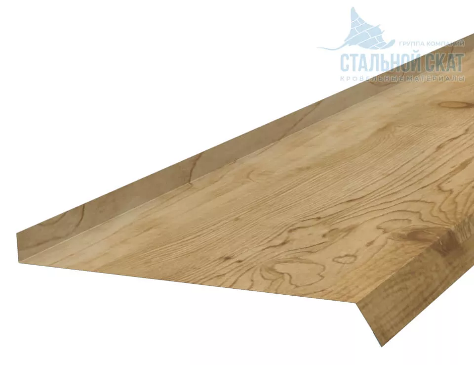 Фото: Планка отлива 240х30х2000 (ECOSTEEL_MA-01-Сосна-0.5) в Лобне