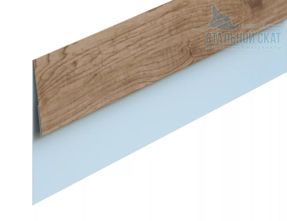 Фото: Планка финишная 48х25х2000 (ECOSTEEL_T-12-Орех-0.45) в Лобне
