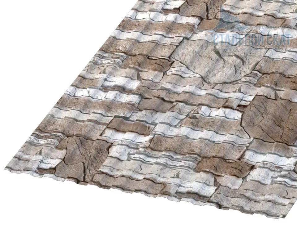 Фото: Профнастил МП10 х 1100 - B (ECOSTEEL-01-Песчаник-0.5) в Лобне