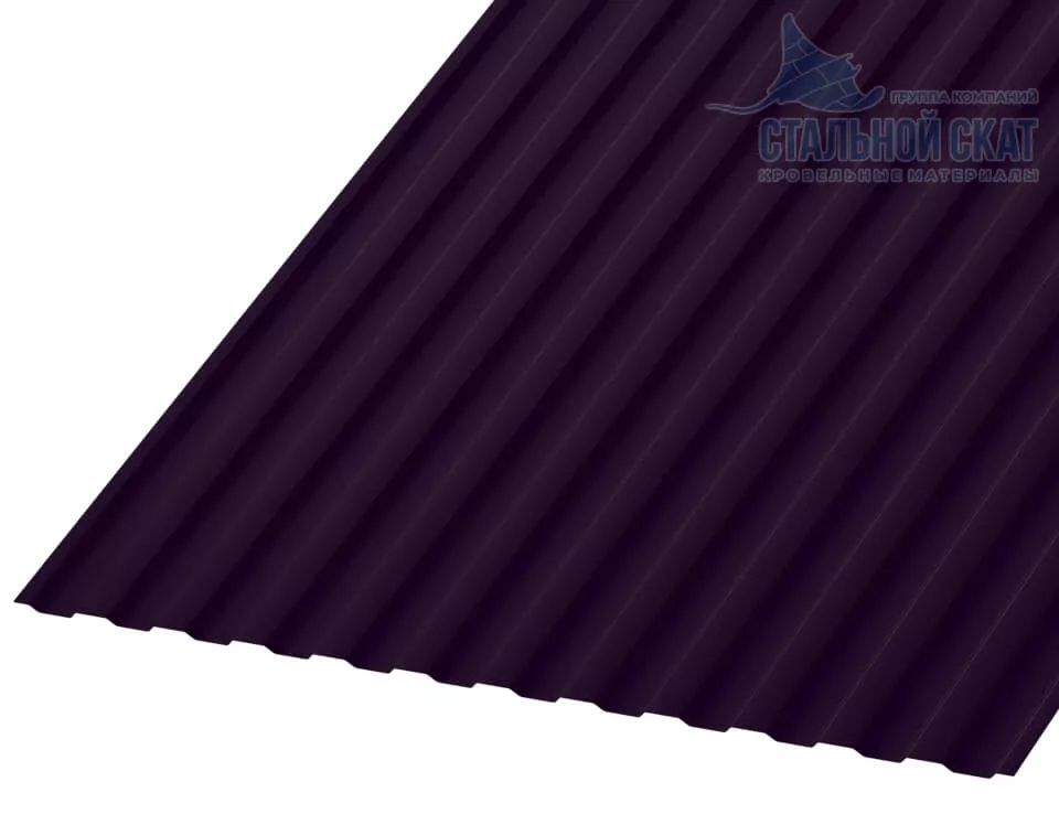 Фото: Профнастил МП10 х 1100 - B (VALORI-20-Violet-0.5) в Лобне