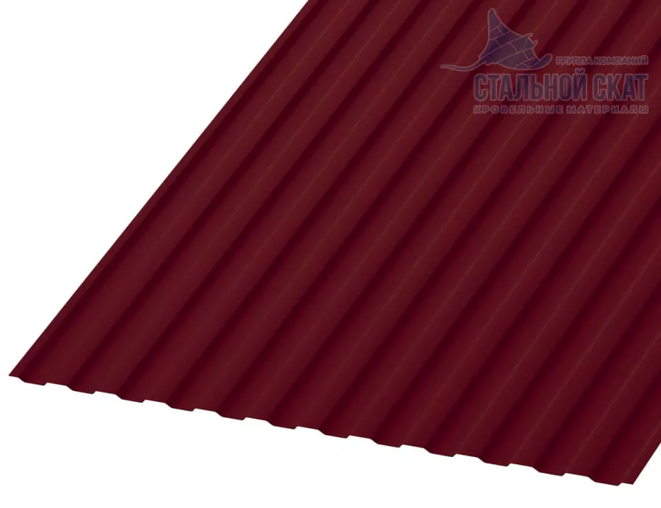 Фото: Профнастил МП10 х 1100 - B NormanMP (ПЭ-01-3005-0.5) в Лобне