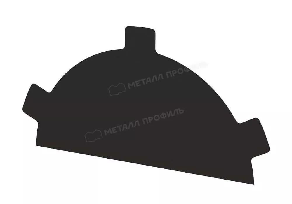 Фото: Заглушка конька круглого простая (PURMAN-20-RR32-0.5) в 