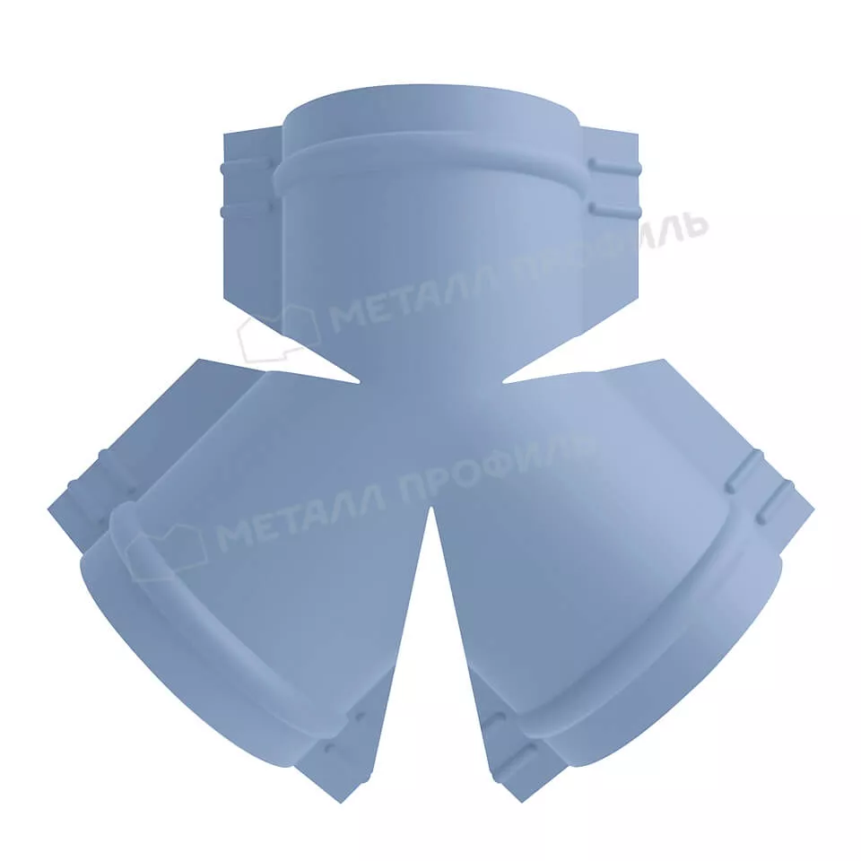 Y-образный тройник для круглого конька R110 (PURMAN-20-Galmei-0.5) в Лобне