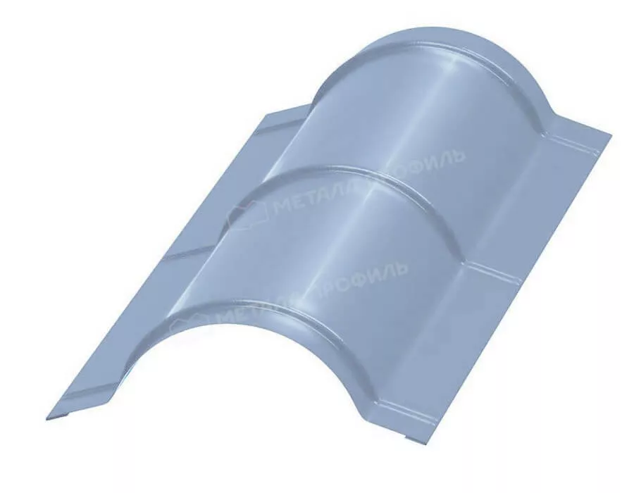 Фото: Планка конька круглого R110х2000 (PURMAN-20-Galmei-0.5) в 