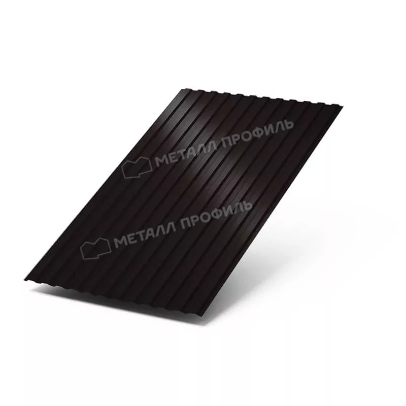 Фото: Профнастил МП10 х 1100 - A (VALORI-20-DarkBrown-0.5) в Лобне