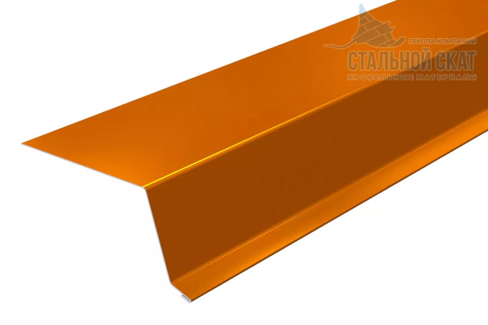 Фото: Планка капельник 79х55х2000 NormanMP (AGNETA-20-CopperCopper-0.5) в Лобне