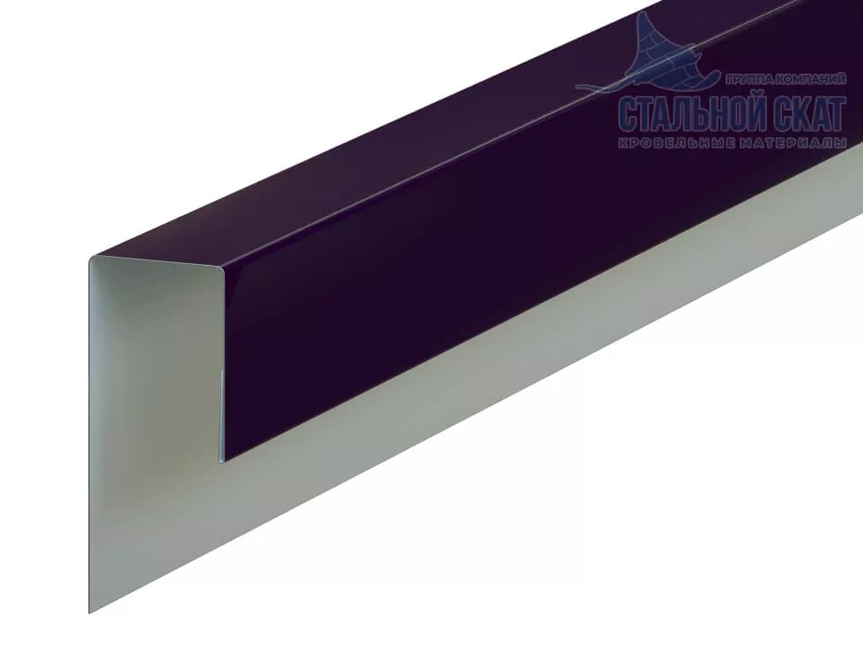 Фото: Планка J-профиль 24х18х3000 (VALORI-20-Violet-0.5) в Лобне