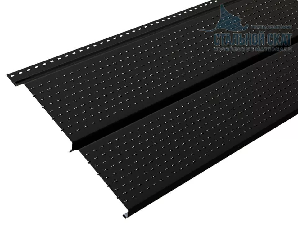 Софит перфор. Lбрус-XL-14х335 (PURMAN-20-9005-0.5) в Лобне