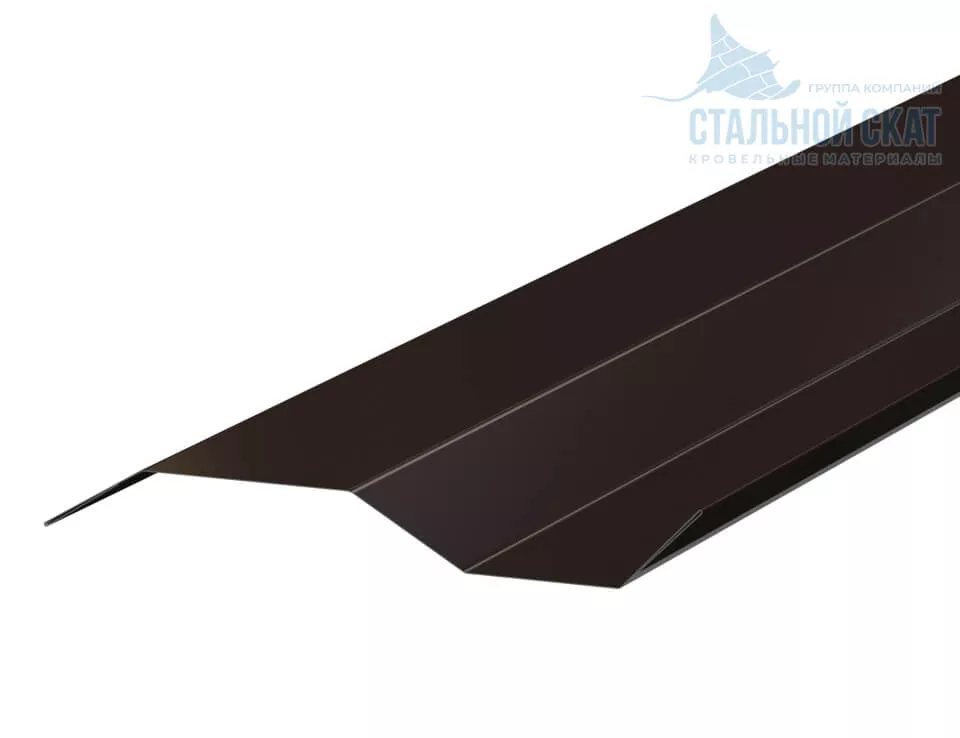 Фото: Планка примыкания в накладку 77х2000 (VALORI-20-DarkBrown-0.5) в 