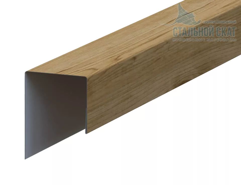 Фото: Планка J-профиль Woodstock 25х30х3000 (ECOSTEEL_MA-01-Сосна-0.5) в Лобне