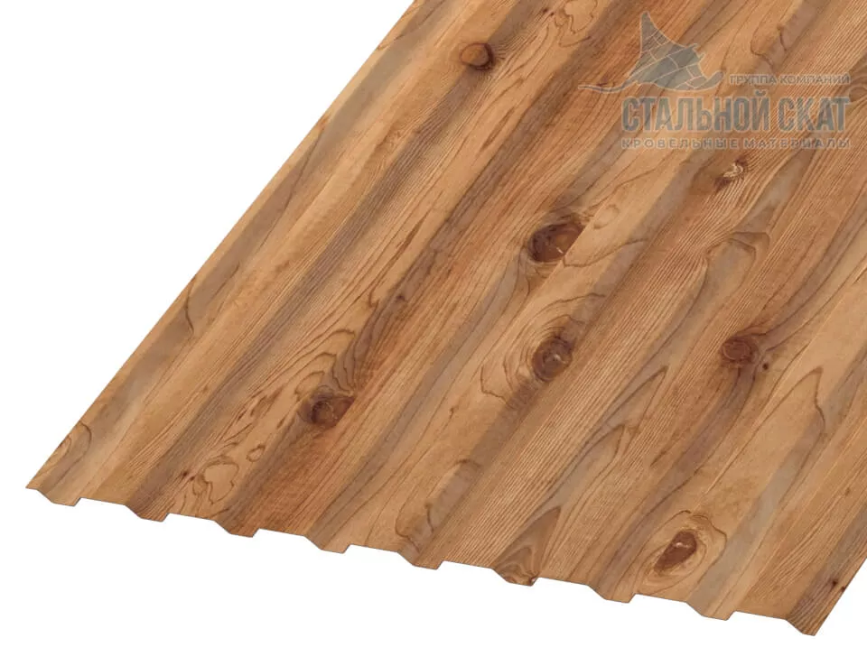 Профнастил МП20 х 1100 - A (ECOSTEEL_T-01-Кедр-0.5) в Лобне