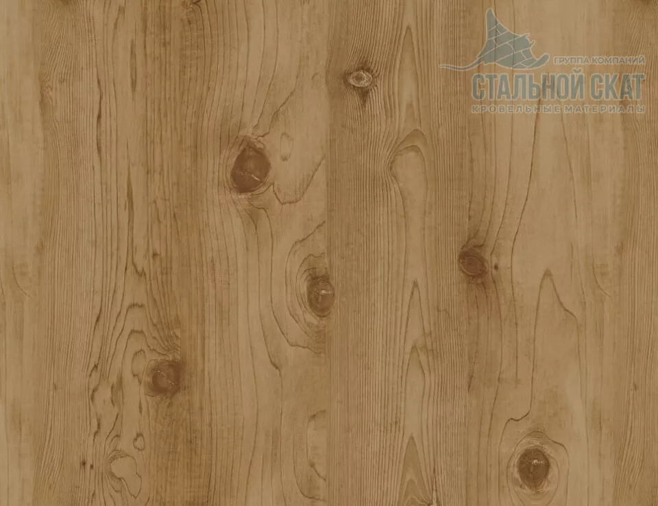 Планка карнизного свеса 250х50х2000 (ECOSTEEL-01-Сосна-0.5) в Лобне