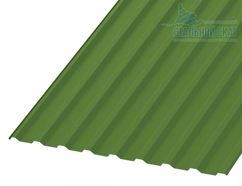 Фото: Профнастил МП20 х 1100 - R NormanMP (ПЭ-01-6018-0.5) в Лобне