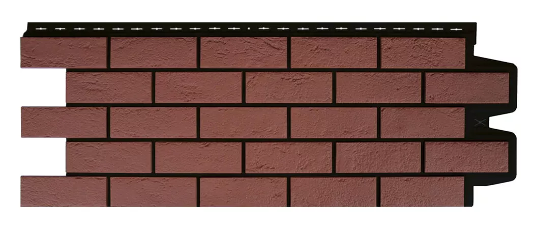 Фото: Фасадная панель Grand Line Состаренный кирпич Design Plus корица с черным швом в Лобне