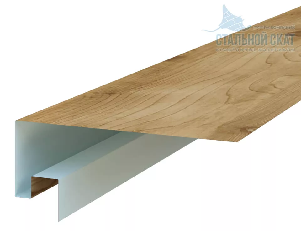 Фото: Планка откоса сложная 3D Woodstock 230х75х2000 (ECOSTEEL-01-Сосна-0.5) в Лобне