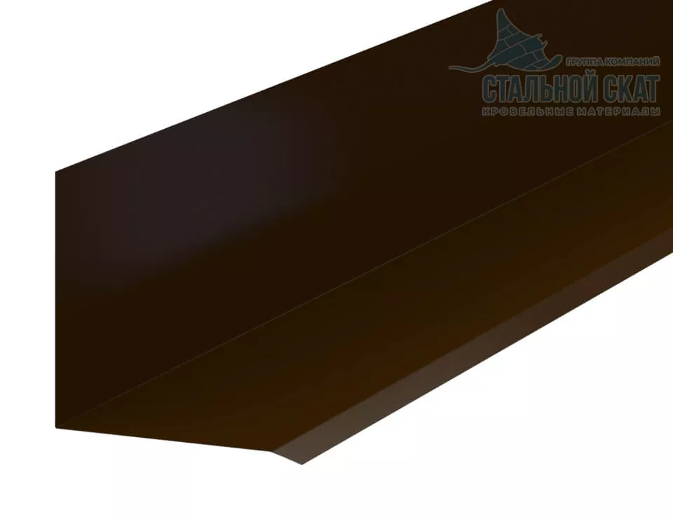 Планка примыкания верхняя к стене FASTCLICK 150х135х2000 (VikingMP-01-8017-0.45) в Лобне
