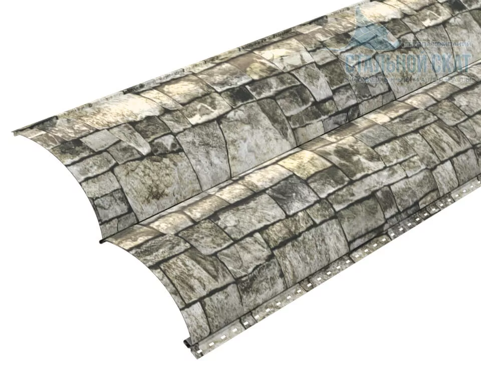 Фото: Сайдинг Woodstock-28х330 (ECOSTEEL-01-Белый Камень ПР-0.5) в Лобне