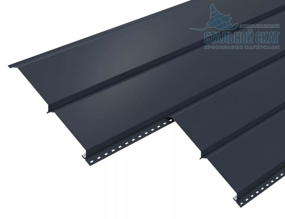 Сайдинг Lбрус-15х240 (Steelmatt-20-7024-0.4±0.08мм) в Лобне